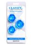 Classix Deluxe Cock Ring Set (2 Piece Kit) - Blue