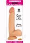 Commander Dongs Big Daddy Alpha Male Bendable Dildo With Balls 8in - Vanilla