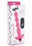 Bang! Vibrating Silicone Rechargeable Anal Beads With Remote Control - Pink