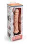 Powercocks Silicone Rechargeable Girthy Realistic Vibrator 8in - Vanilla