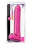 Au Naturel Bold Daddy Dildo With Suction Cup And Balls 14in - Pink
