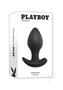 Playboy Plug And Play Rechargeable Silicone Vibrating Anal Plug With Remote Control - Black